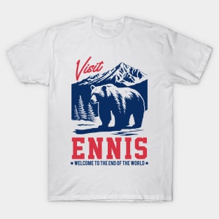 Visit Ennis, Alaska - Original Faded Style Design T-Shirt